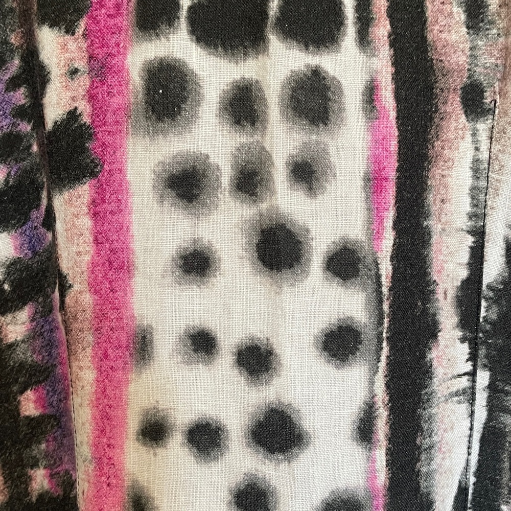 Bitte Kai Rand 1981 Abstract Linen Swing Dress | Size Small | NWOT - Picture 6 of 10